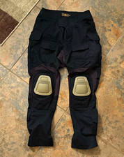 Emersongear Men's Tactical Pants Black Nylon Solid Size 32 Regular w/ Knee Pads picture