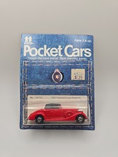 TG&Y Vintage 1982 TOMY Pocket Cars 1937 PACKARD COUPE ROADSTER New Sealed picture
