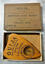 Antique Original Genuine 1919 Wm. Fuld Ouija Board w/Planchette in Authentic Box picture
