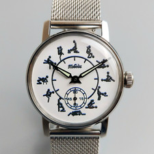 Soviet Pobeda Wristwatch Vintage Mechanical Men's Watch Serviced picture