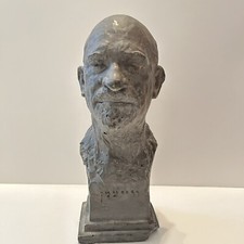 Vtg 1953 Robert Berks Chaim Weizmann Israel President Bust Sculpture 10.5