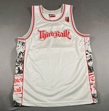 Third Rail Men's L White Breathable Mesh Sleeveless Jersey Tank Crew Neck Logo picture