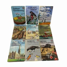 Vtg Ladybird Books  -Natural history, birds, Wild Flowers, Seashore, Weather(16) picture
