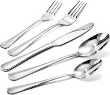 Silverware Set for 8, 40 Piece Heavy Duty 18/10 Stainless Steel Flatware Set picture