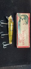 Vintage Heddon Dowagiac Minnow Fishing Lure Green Scaled W/ Original Box picture
