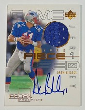 2000 UD Pros & Prospects DREW BLEDSOE Jersey Auto Autograph picture