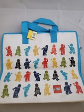 Lego 853179 Minifigutes pattern Signature Tote PVC Bag W/ Zipper NEW picture