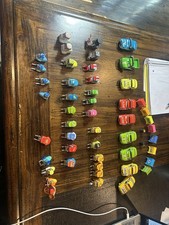 Huge Disney Cars Pixar Pitty Crew Lot Rare Bumper Save Octane Tires Tool Boxes picture