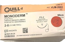 Quill MONODERM PS-2 Suture 2-0 (3.0 Metric) 60cm Precision Reverse Cutting picture