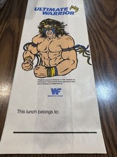 Vintage ULTIMATE WARRIOR Un-Used Paper Lunch Bag Rare WWF NWO WCW NWA 1990s Y2K picture