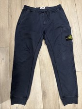Mens Stone Island Navy Blue Sweatpants Joggers Pants - Size L - Authentic picture