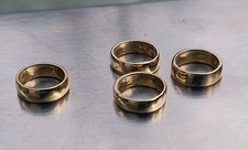 14K Yellow Gold Super Neat Lot Of 4 Total weigh 1.10 Grams picture
