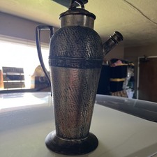 1930s Keystone Vintage Cocktail Shaker Deco Hammered Finish picture