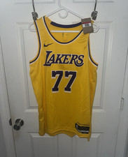Nike Los Angeles Lakers Luka Dončić #77 NBA Basketball Jersey Yellow Men’s L picture