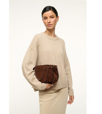 STAUD WELLS Convertible Shoulder BAG/ Clutch in MAHOGANY MSRP$425 CHIC Design picture