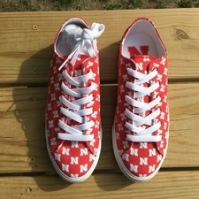 Row One Nebraska Cornhuskers Sneakers Red White 6 picture