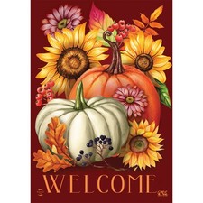 Briarwood Lane Fall Beauty Floral House Flag 28x40 picture