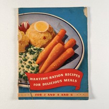 Vintage Wartime Ration Recipes for Delicious Meals WWII Cookbook Booklet picture