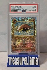 2002 POKEMON LEGENDARY COLLECTION #48 KABUTO-REVERSE FOIL PSA 4 picture