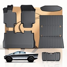 COMAUTO Floor mats & Trunk Liner for Tesla Cybertruck 2023-2027 TPE mats 6PCS picture