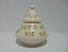 McNees Pottery 164 Tree Shaped Lidded Candy Jar c1970s picture