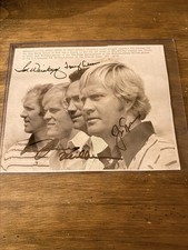 Rare 1973 World Series Golf Signed Jack Nicklaus, Miller, Aaron, Weiskopf 9/7/73 picture