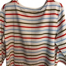 Seasalt Cornwall - NWT Women's 3/4 Sleeve Top Cotton Sailor Top - Size US 12 picture
