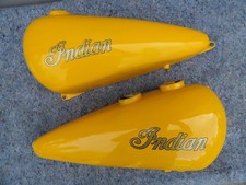 Unknown Vintage Indian Motorcycle gas fuel tanks, As is picture