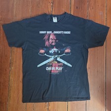 Vintage Chucky Childs Play 2 Horror Movie Promo Shirt SZ Large Fruit of the Loom picture