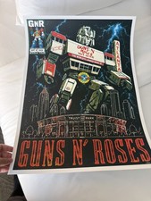 Guns N Roses 9/19/26 Atlanta Georgia Poster Lithograph 182/300 Rare picture