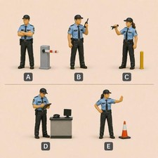 Scale Security Guard 1:64 1:87 Automotive Workshop Patrol Figure picture