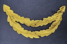 Double Oak Leaf Peak 2 Row Gold Bullion Oak Leaf Royal Navy Officer Peak Hat picture