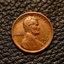 1917-D Lincoln Wheat Cent ~ FINE (F / FN) Condition ~ COMBINED SHIPPING picture