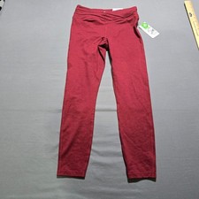 New Gaiam Leggings Women Small Burgundy Om Fit Yoga Pants Activewear picture