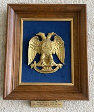 Antique 32ND DEGREE SCOTTISH RITE MASONIC EAGLE Dallas, Texas Temple Hand Carved picture