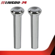 FIT FOR 1971-1988 GM CHEVY CARS & TRUCKS 1PAIR CHROME DOOR LOCK KNOBS PLASTIC picture