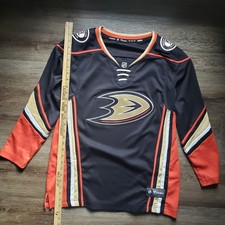 Fanatics NHL Anaheim Ducks Breakaway Black Home Jersey Women Size Medium  picture