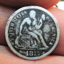 1875 S Seated Liberty Dime Fine picture