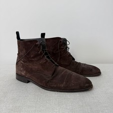 Hugo Boss Brown Suede Boot Made in Italy Size Men's 10 picture