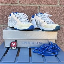 Vintage Circa Chad Muska CM802 Mens 8 White Blue Skate Shoes And Box DON'T WEAR picture