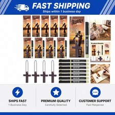 Motiskyy 24 Sets Father Day Gifts Bulk for Church Man of God Bible Verse Pens picture