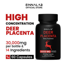 EINNALAB ⚡HIGHEST Deer Placenta Supplement 30000mg Capsule - Made in New Zealand picture