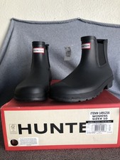 Hunter Original Chelsea Boot, Woman's Size 10  Black Rubber Rain Waterproof NEW picture