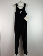 Vintage Obermeyer Ski Bibs Overall Snell Stretch Pant Women’s 12 R Black NWT picture