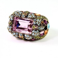 Heidi Daus Dragonflies Amethyst Damselfly Ring sizes 6, 9, or 12 picture