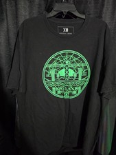 XO Official Issue Men's Black/Green Kissland Graphic Logo T-Shirt 2XL picture