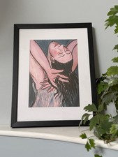 Eileen Cooper - Celia Glyndebourne Cover Print 2018 Mounted Framed  Black Rare  picture