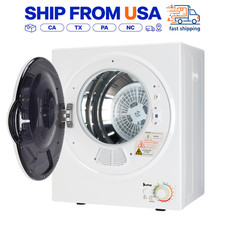 ZOKOP Smart 5.51lbs 1.6 CUFT Electric Laundry Clothes Tumble Dryer Machine White picture