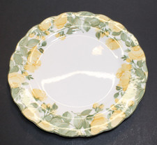 Nikko Japan Gracious 10 3/4 inch Dinner Plate Scallop Yellow Floral EUC HTF picture