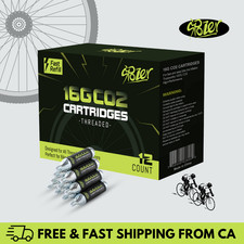 16g CO2 Cartridge For Bike Bicycle Tire Air Inflator Threaded Spozer 12 PACK picture